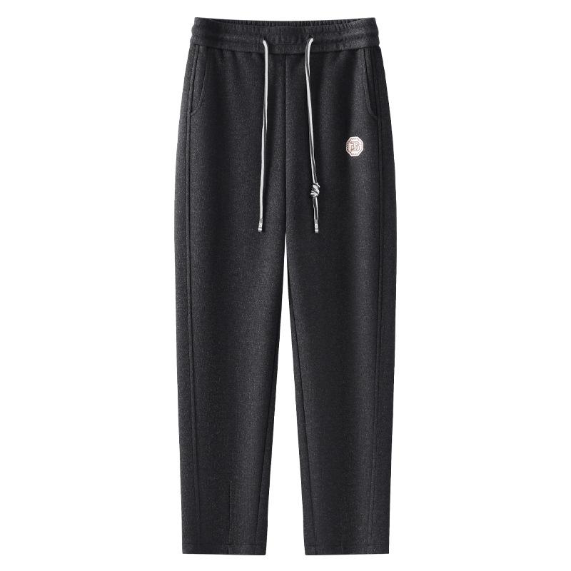 2024 Women's Khaki Wool Acetate Harem Pants - Petite Nine-Point Carrot Style for Autumn/Winter