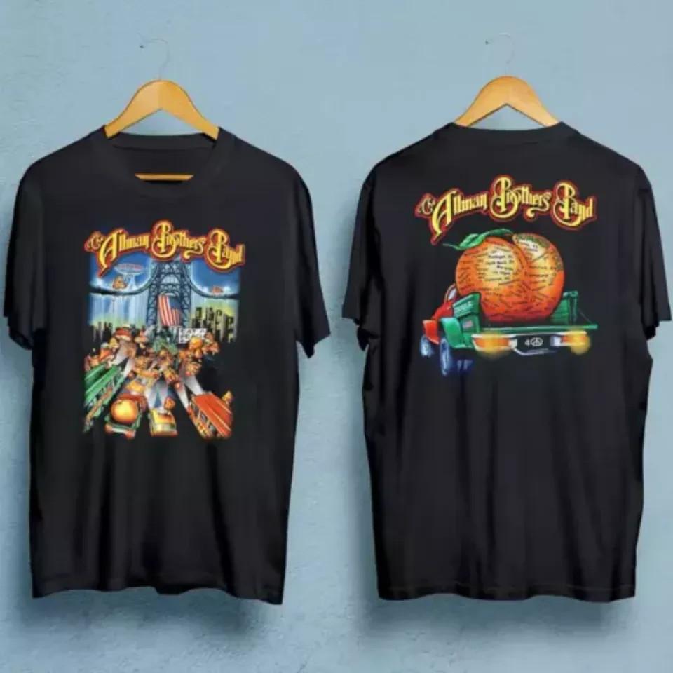 The Allman Brothers Band Double-sided Tour T-shirt Black Tee All Sizes XXXXL