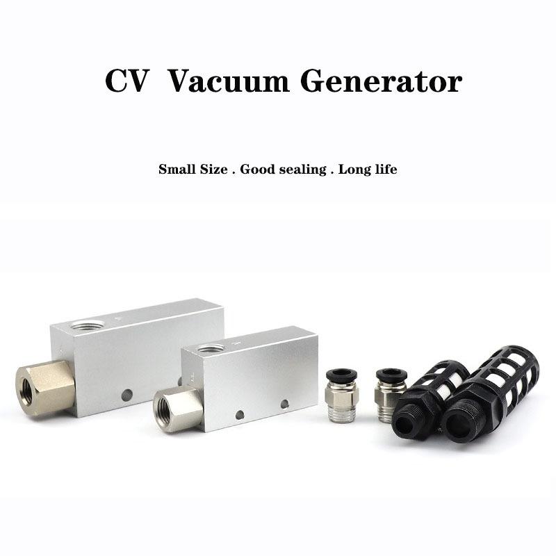CV-Vakuumgenerator Luftauslass-Ejektor Druck Pneumatisch CV-10HS 15 20 25 30 Negative Control Valve Integrierter Vakuum-Ejektor