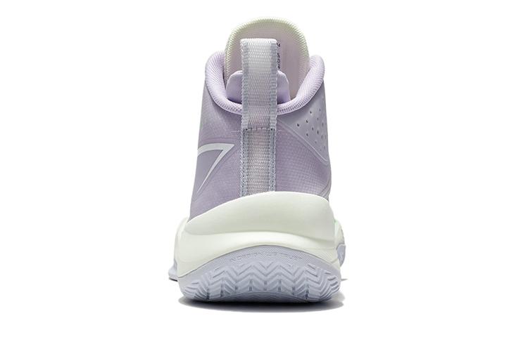 LiNing Cushioning, Slip Resistant, Abrasion Resistant, Breathable, Coverage, Support Mid Top Basketball Shoes Lilac ABAS027-5