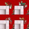 Samolepka spínače Santa Clause Rozvržení Rodinný pokoj Zásuvka Dekorace Samolepka na zeď Vánoční dekorace Dávání dárků