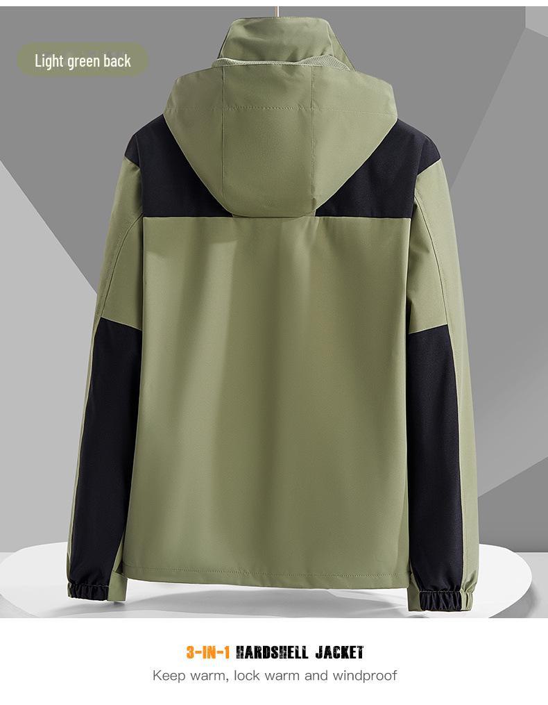 Herren- und Damen Outdoor 3-in-1 Abnehmbare Fleecejacke - Anpassbares Logo