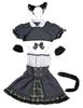 Clearstone My Favourite Kokoro Shinozaki Supervised Cosplay Halloween Cat-Lover School Maid Women's Gray