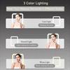 Cunsieun Rechargeable Makeup Vanity Mirror with LED Makeup Beauty Mirror with Portable Dimmable Touch Tabletop LED Foldable Adjustable Makeup Mirror