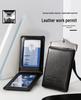 Genuine Leather Magnetic ID Card Holder and Protective Sleeve