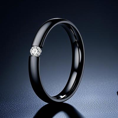 Women's Luxury Titanium Steel Ring: Elegant, Non-Fading, High-End Fashion Jewelry