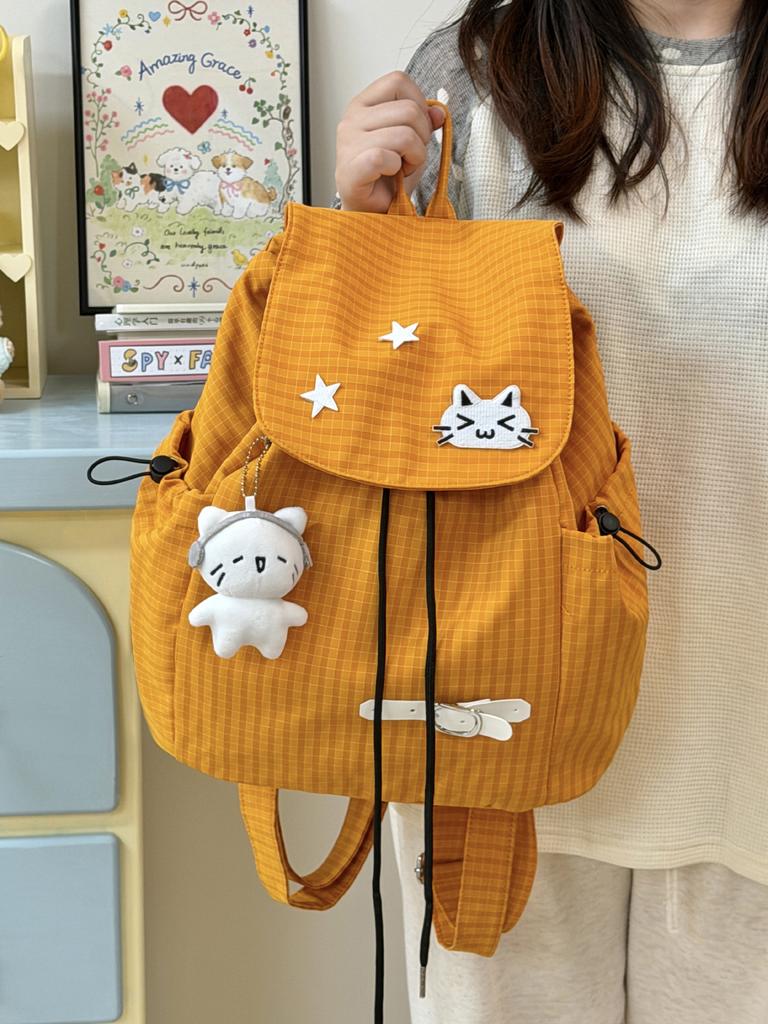 Schultasche neue japanische niedliche Katzenrucksack weiblicher Schüler große Kapazität leicht Cartoon Schmerzbeutel Schultasche Ausflugsrucksack