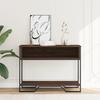 VidaXL Console Table Brown Oak 100x35x74.5 Cm Engineered Wood 848533