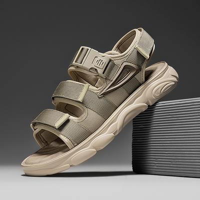 Thick Sole Solid Colour Beach Shoes Summer New Men Casual Sandals Retro Comfortable Footwear Anti Slip Resistant Man Sneakers 44
