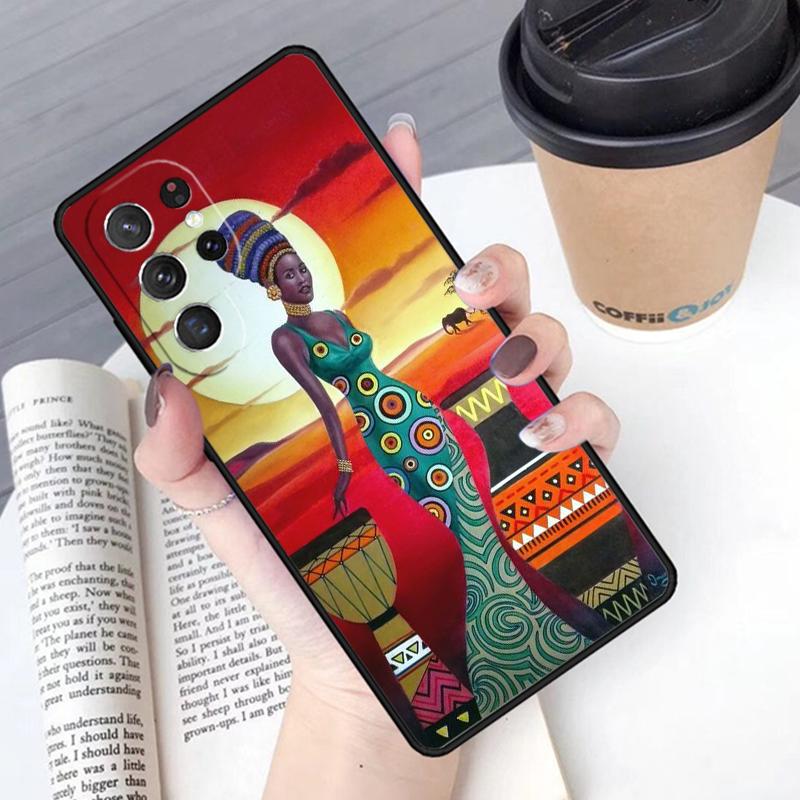 South Africa Woman phone case Cover For Samsung Galaxy S24 S25 Ultra S21 S22 Ultra S10E Note 10 Plus Note 20 FE S23