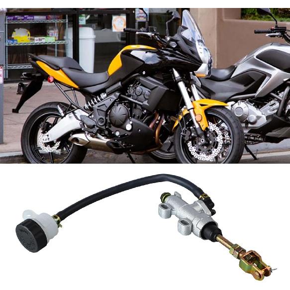Motorcycle Brake Pump Iron and PVC Rear Brake Master Cylinder Pump for Most Motorcycle Brake Modification Accessories Universal Rear Brake Pump