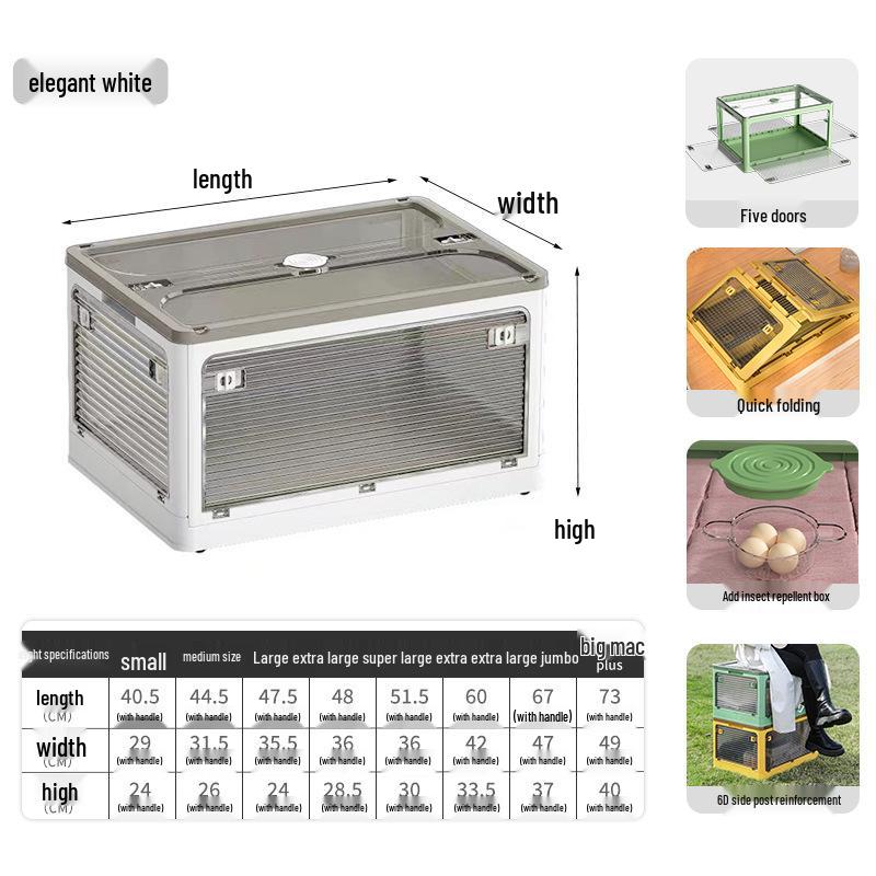Transparenter Faltbarer Kleiderschrank-Organizer: Kleider- & Quilt-Aufbewahrungsbox