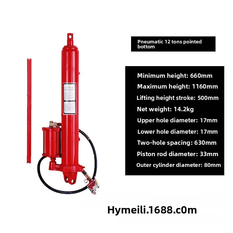 8 Ton 12 Ton T Pneumatic Extended Heavy Duty Hydraulic Jack Long Stroke Cylinder Heavy Vehicle Lifting Tool