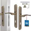Door Handle Long Key Plate Classic Patina 72 MM