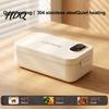 Portable Heating Meal Box for School 900ML USB Rechargeable Heated Lunch Box 304 Stainless Steel Liner Electric Bento Leakproof Students with