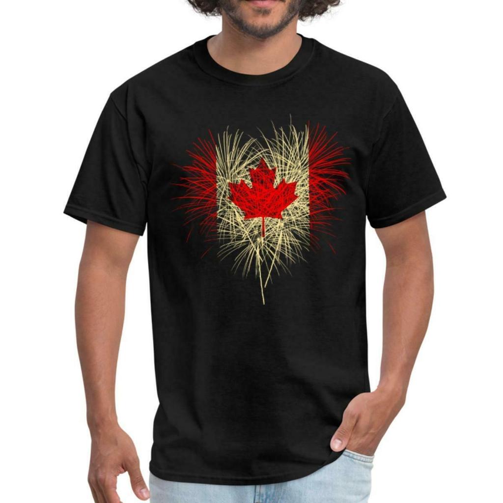 T-shirt Unisex Bandiera Cuore Canada Giorno del Canada