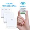 RF 433MHZ Mini Smart Switch LED Light Switch 100-220V 86 Wall Panel Remote Control Relay Receiver 1/2/3 Gang For Home Lamp Fan