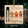 Wooden Christmas Money Holder Ornament Cash Gift Card Holder Hanging Decor Xmas Tree Pendant 2027 New Year Home Decor