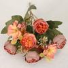 Flowers Real Like Faux Silk Flower Arrangements Mixed Fake Rose Hydrangea Bouquet
