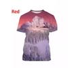 Summer 3D Printing Landscape Pattern Short-sleeved Breathable T-shirt Men's and Women's Street Casual Clothing