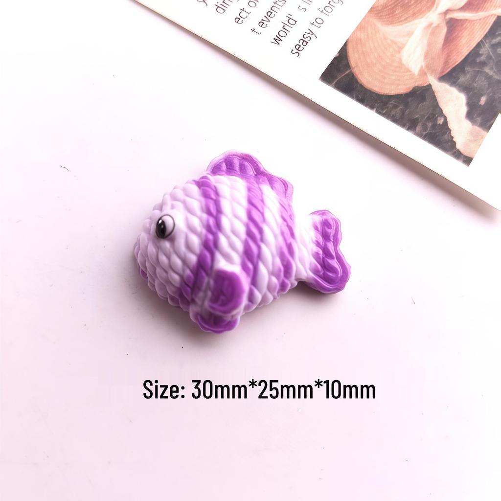 Cute Resin Ocean Fish Cartoon Pendant & Brooch Keychain Accessory