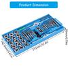 40pcs Practical Thread Cutting Tool Tap and Die Set Complete Threading Set With Carbon Steel Tool For Stable Use