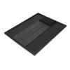 Magnetic Barber Mat for Clippers PVC Heat Resist Non Slip Barber Tool Mat with 7 Scissor Slots Black