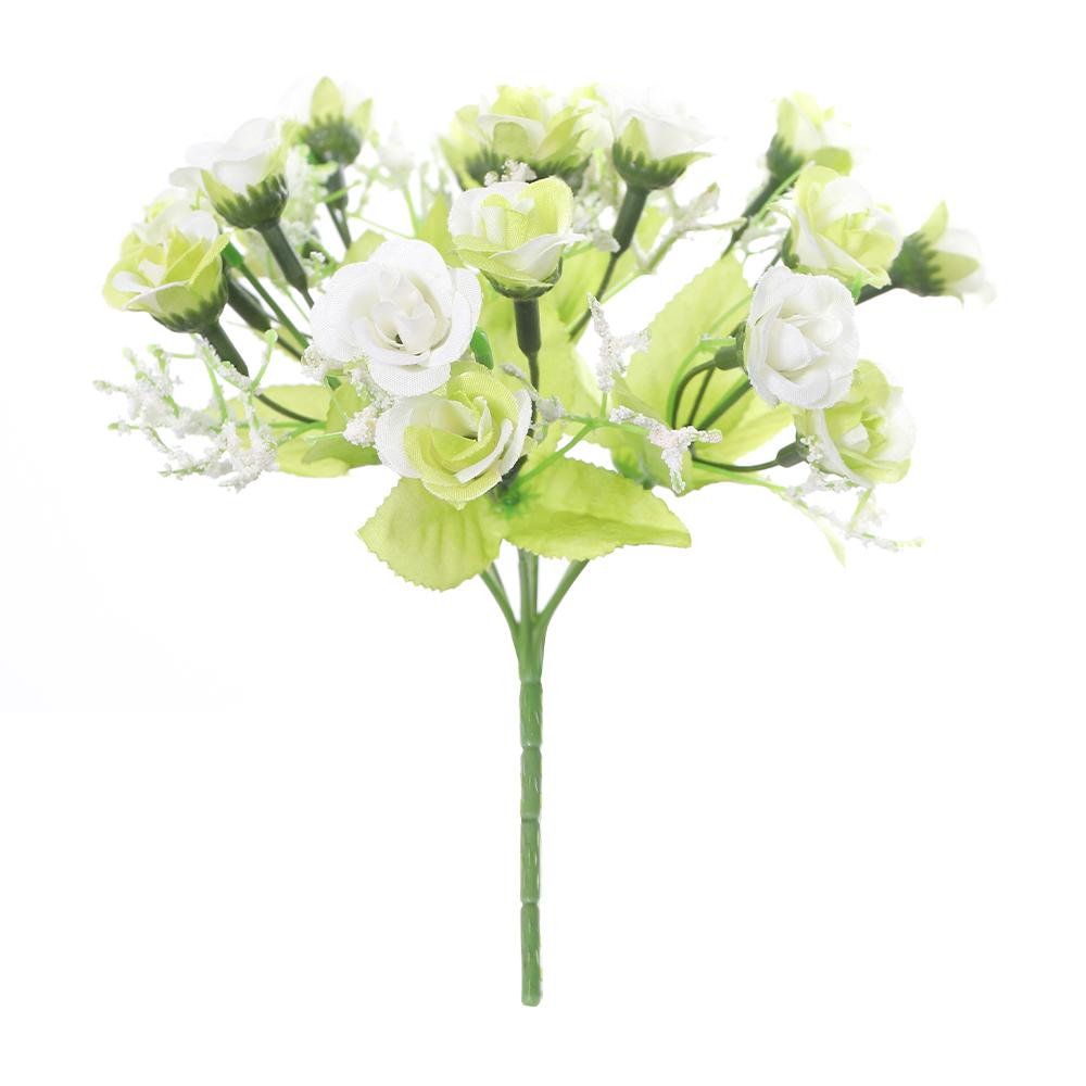

1Pcs Rose Head Artificial Silk Bouquet Home Restaurant Vase Decoration DIY Mother s Day Wedding Decor Bridal Holding Flowers 1Pcs белый