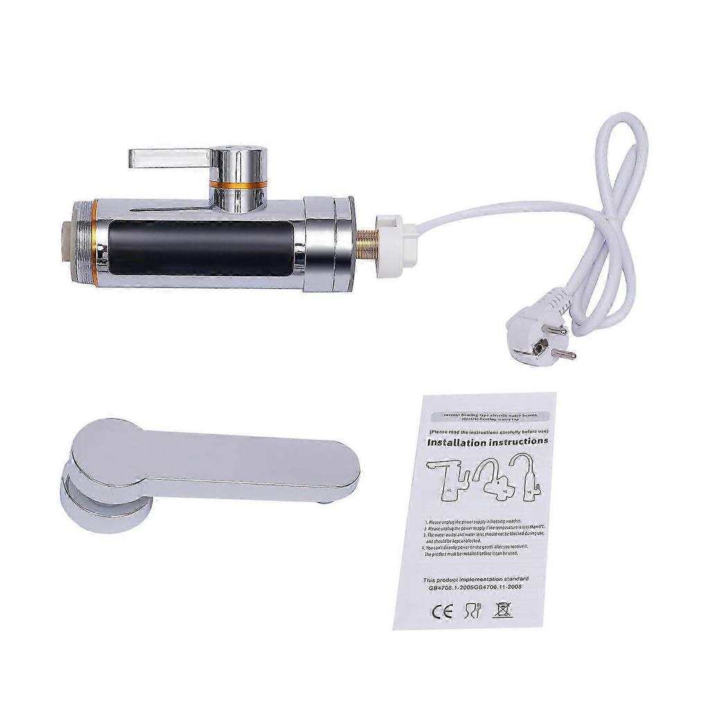 3-Second Instant Hot Water Tap 3000W 30-60 Adjustable Electric Heating Tap for Kitchen/Bathroom