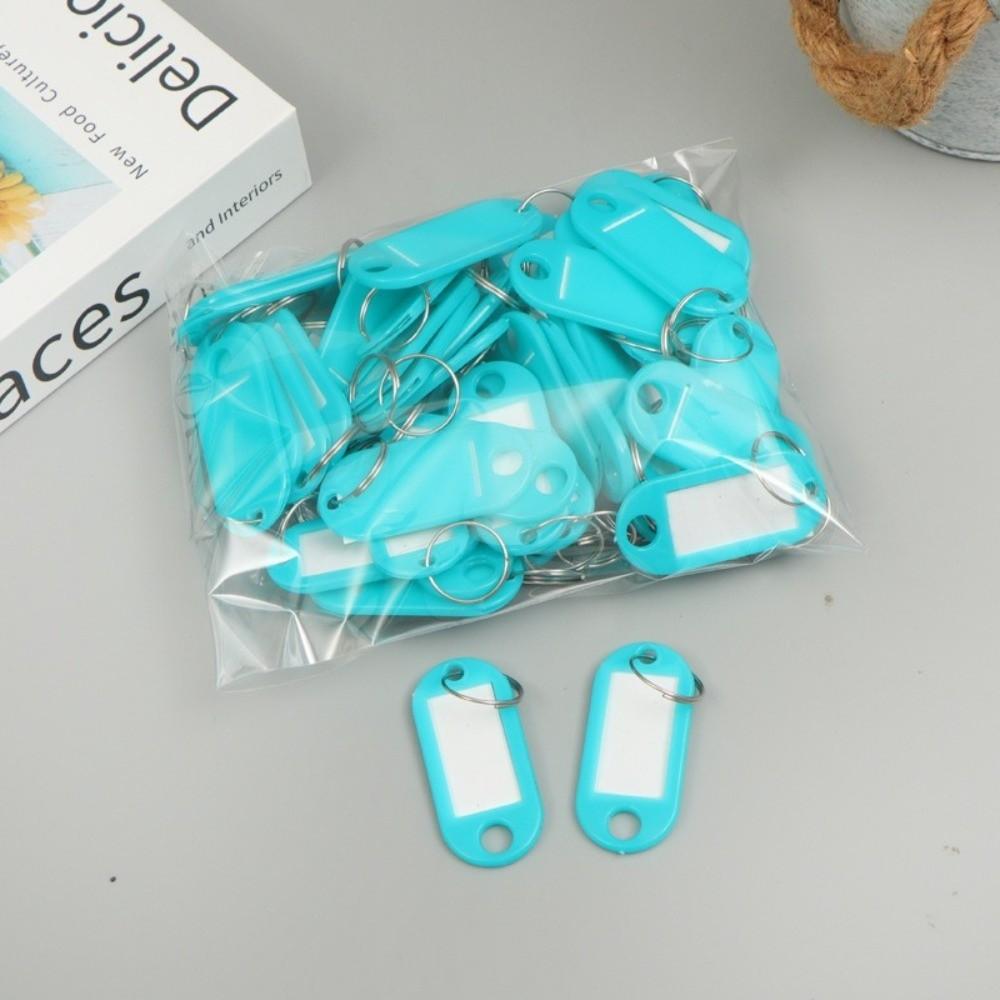 50pcs Card Label Keychain Key Tags Label Window Baggage Luggage Tags  Classification
