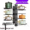 Adjustable Multi-Layer Kitchen Pot Organizer Cabinet and Countertop Rack