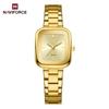 NAVIFORCE Unique Woman Quartz Watch Retro Watches 3ATM Waterproof Stainless Steel Watchband High Quality Ladies' Watches NF5075