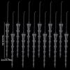 Clear Acrylic Icicle Ornaments Twisted Water Drop Design Snowflake Ornaments Set  Home Decoration