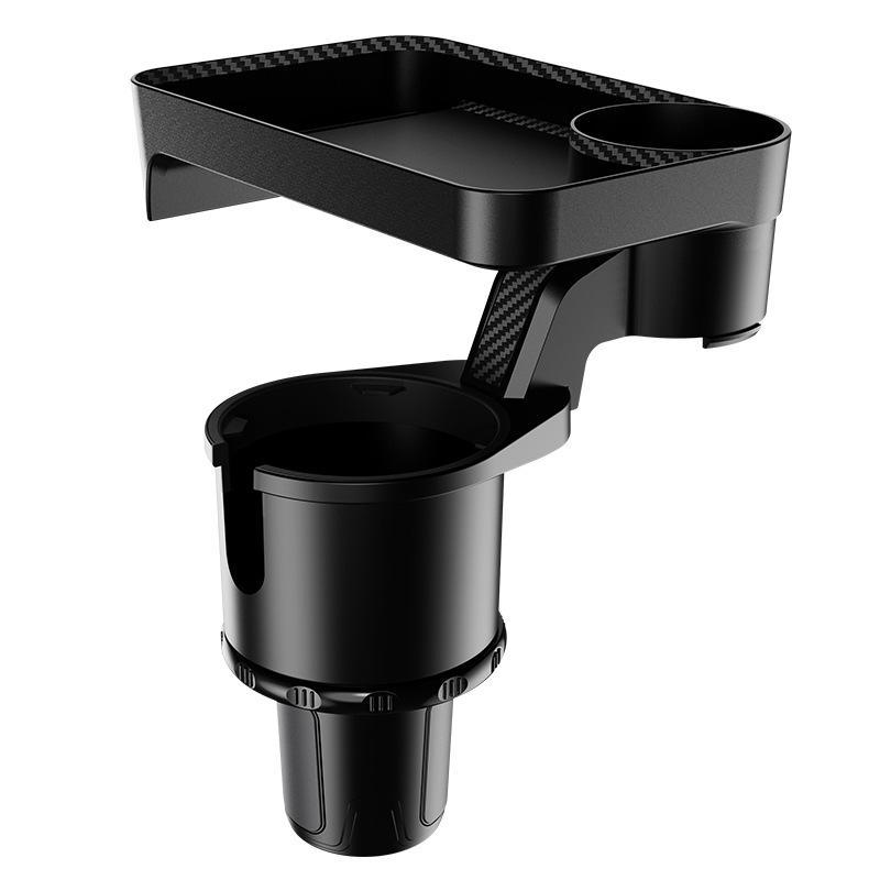Premium Car Cup Holder Expander Multi Function Drink Holder With Food Tray 360 Degree Adjustable Base For Snack