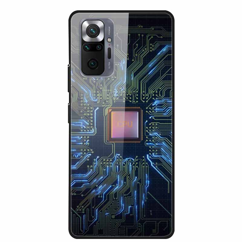Tempered Glass Colorful Cover For Xiaomi Redmi Note 10 Pro Case Hard Shockproof Funda for Redmi Note10 / Note 10Pro Cases Shell