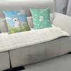 Lucky Cute Cat Pillow Cover Sofa Cushion Cover Home Room Decoration Children Gift
