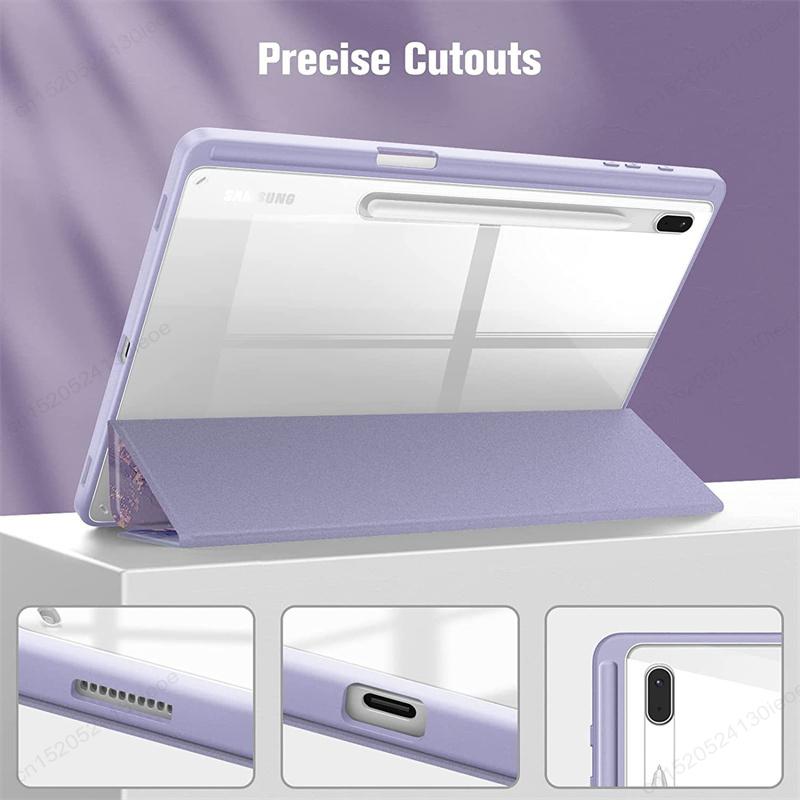 Pouzdro pro Samsung Galaxy Tab S11 S10 Lite S9 FE 10.9 11 Plus 12.4 Palcový Tablet Kryt pro Tab A11 A9 S9 S8 S7 11" Plus 12.4" Funda