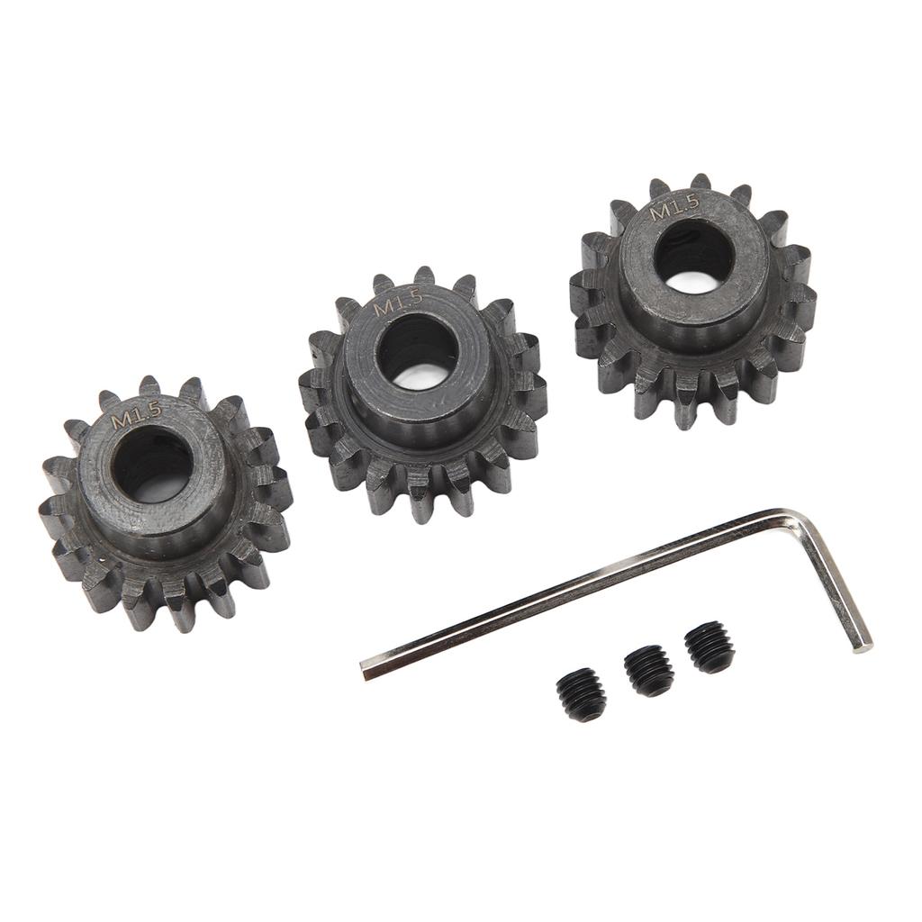 3pcs RC Car Gear Set 8mm Inner Hole Steel Car Motor Gear for 1 5 1 8 1 10 Model Car