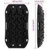 Traction Plates 2 pcs Black 57.5x30.5x5.5 cm