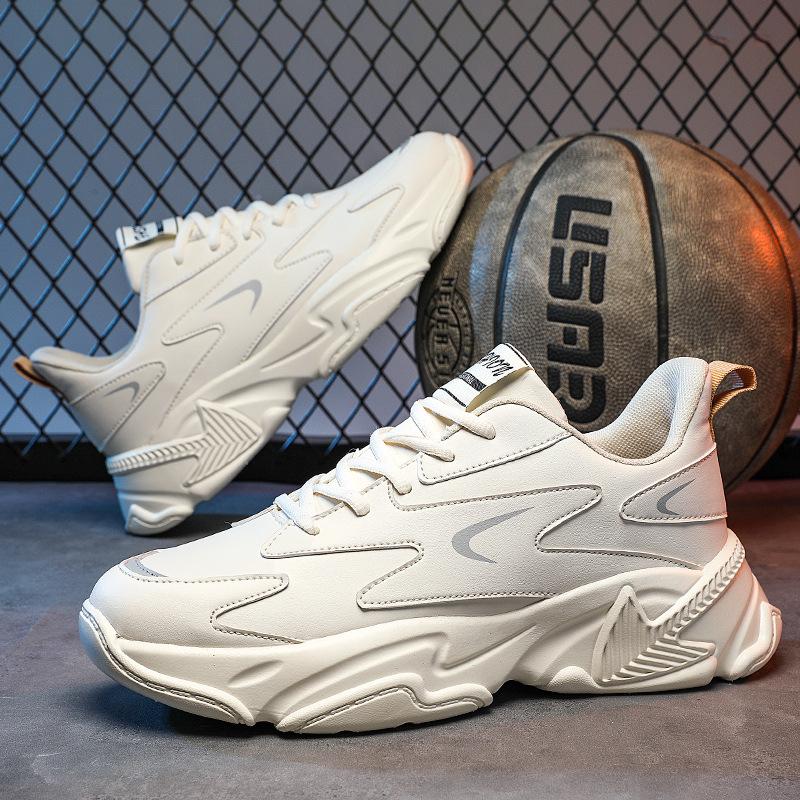 New autumn and winter breathable casual shoes sports running shoes little white dad shoes