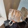 Large Capacity Drawstring Shoulder Bag Women's Lightweight Tote Bag Commuter Crossbody Bag