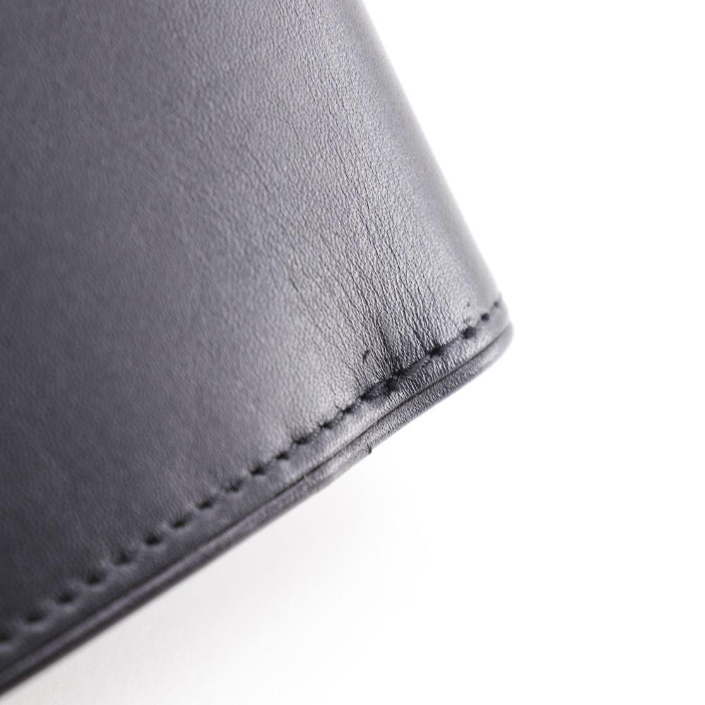 COACH logo Bi-Fold Wallet Gamaguchi black Calfskin Women Used