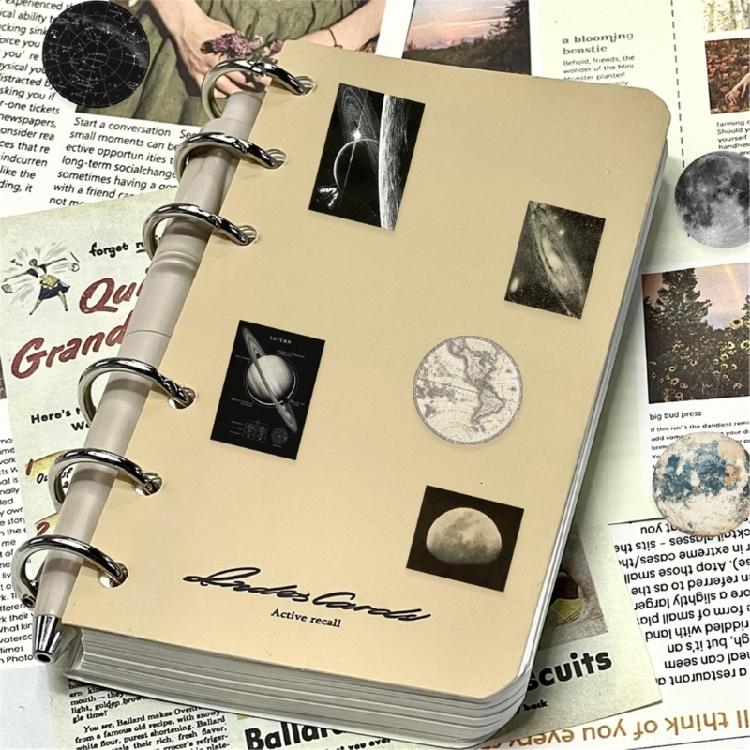 50 Sheets Aesthetic Supplies Scrapbook Sticker Simple Aesthetic Sticker Decorative Sticker for Journal