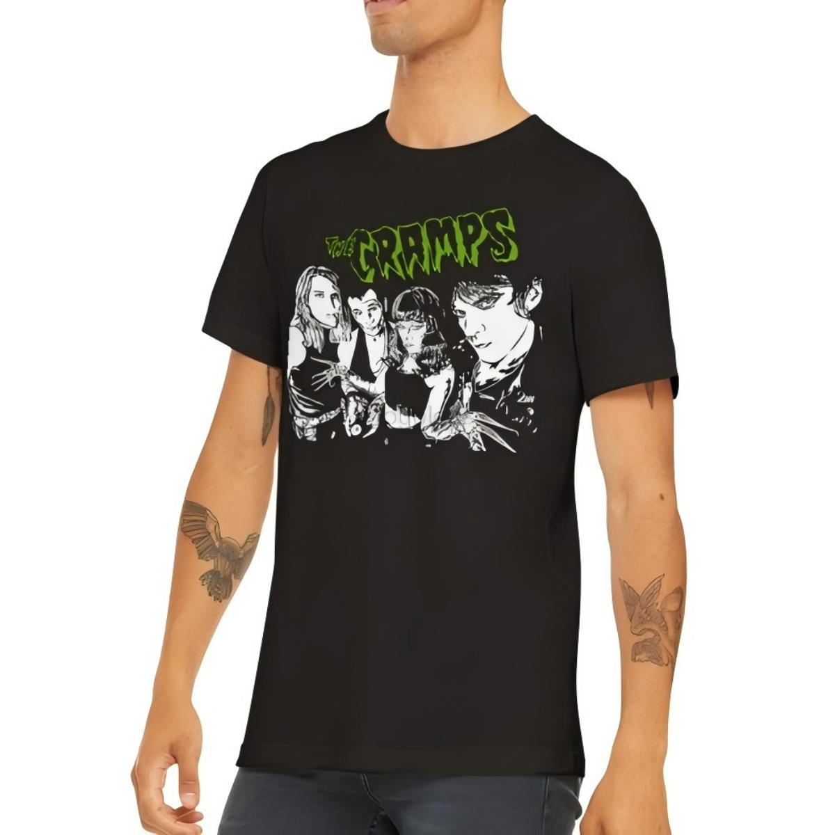 The Cram ychobilly Band Black T-Shirt S чёрный