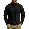 Men Fleece Casual Sweatshirt Half High Collar Long Sleeve Pullover Tops Arm Zipper Pocket Trend Loose Warm Outdoor Sport Men's Hoodie