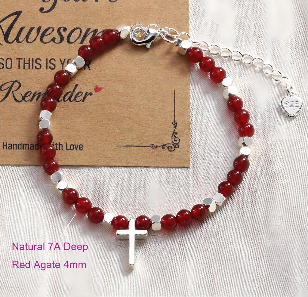 925 Silver Geometric Square Round Bead Bracelet For Women Personality Temperament Simple Hand Jewelry Party