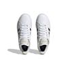 Adidas Neo Grand Court Lightweight Slip Resistant Durable Low Top Skate Shoes Women Sneakers White Silver HR0248