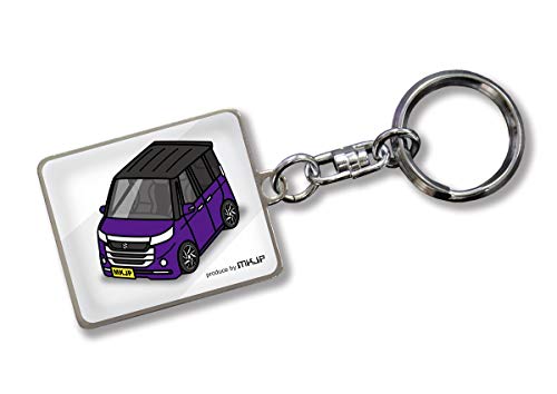 

MKJP Пользовательский брелок Suzuki Spacia Custom Z MK32S MK42S Базовый: Белый цвет автомобиля: фиолетовый