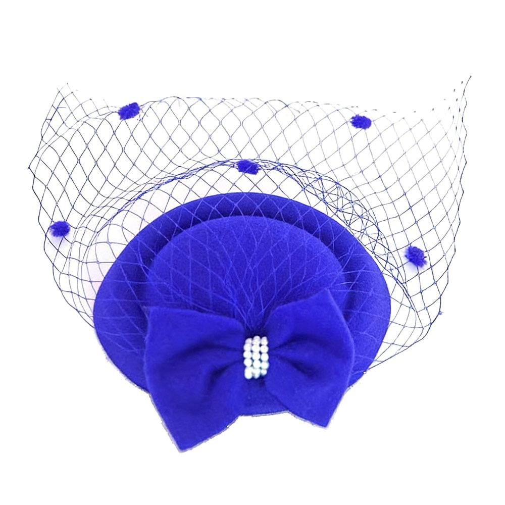 Nastri in Rete Cappello Vintage da Donna Fascia per Capelli Fascia in Feltro Fascinator Elegante Copricapo Matrimonio