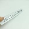 1PC 3D Metal SOLARIS Letters Logo Badge Sticker Car Rear Trunk Emblem Decal for All Cars